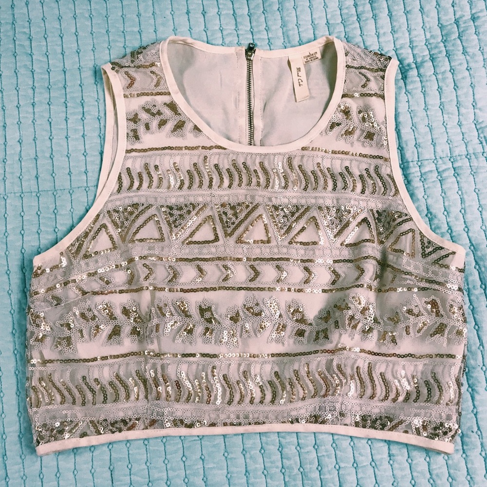 Good and Silver Crop Top